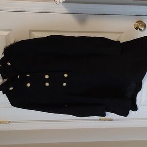 NEW Black Winter Coat w/ Detachable Hood